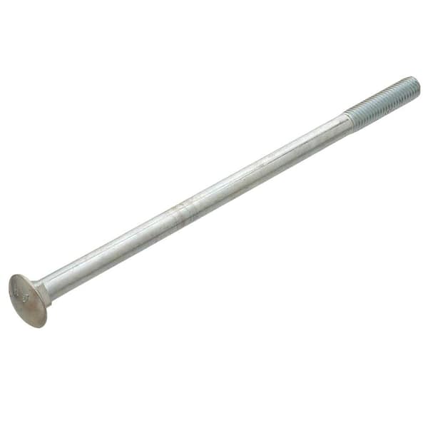 1/4 in. x 4-1/2 in. Zinc Carriage Bolt (50-Pack)