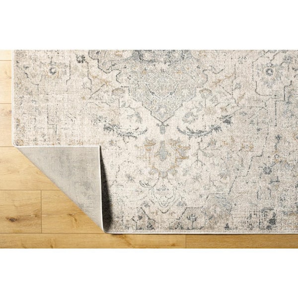 Alpharetta Light Beige Medallion 8 ft. x 10 ft. Indoor Area Rug