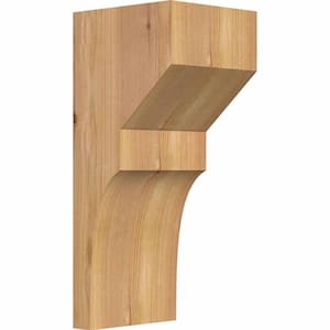 5-1/2 in. x 6 in. x 14 in. Western Red Cedar Monterey Smooth Corbel