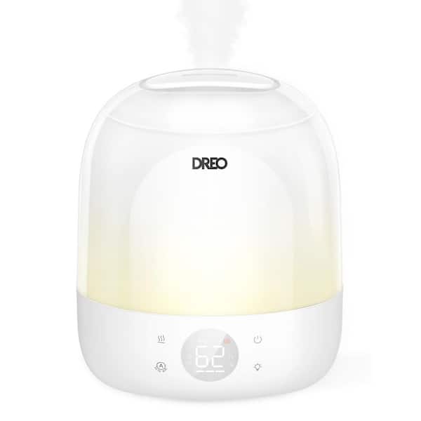 .8-gal. Smart Tabletop Cool Mist Humidifier Ultrasonic Humidification, RGB Light for Baby Nursery and Plants in White