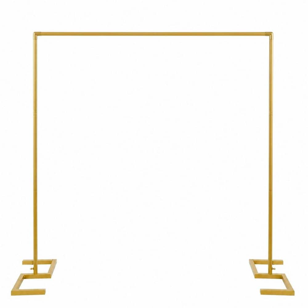8.2 FT Steel Adjustable Square Style Backdrop Stand Trellis Heavy Duty Base Photo Booth Arch Kit price history on PriceWatchPro