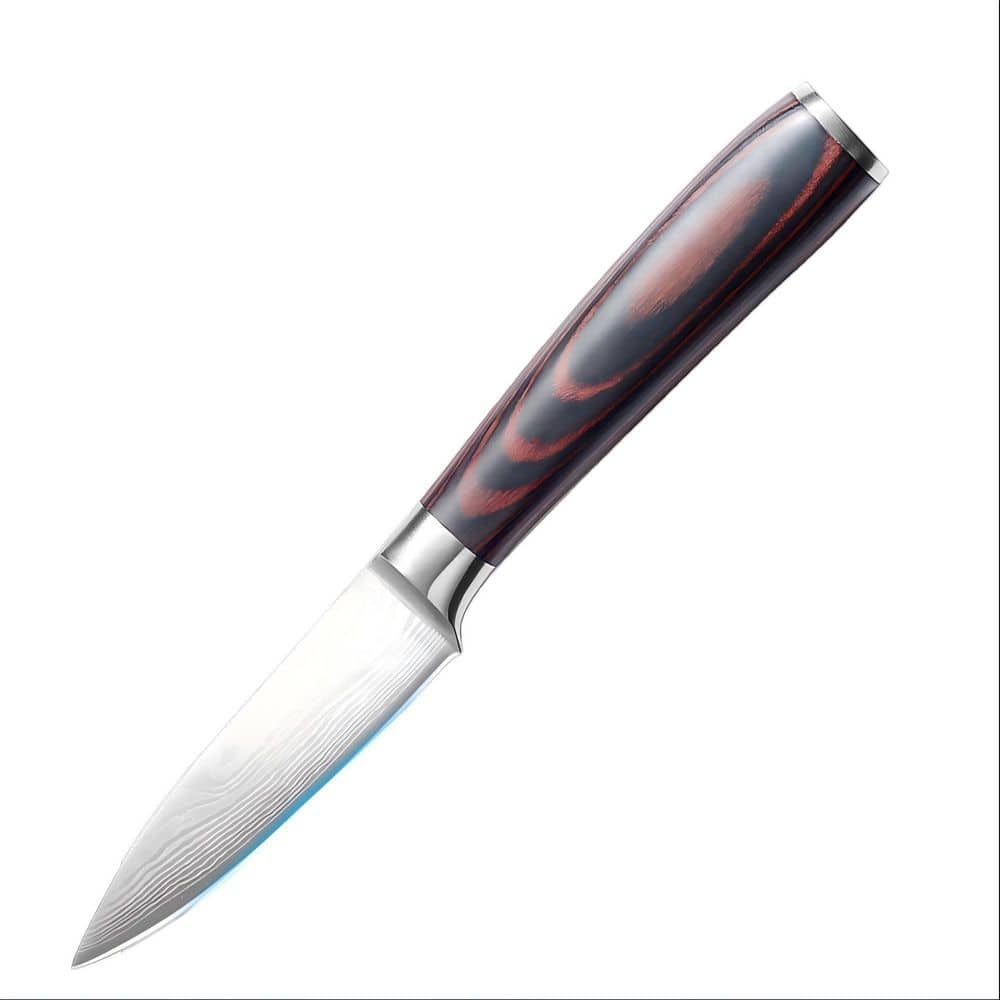 3.5 Inch Paring Knife, High Carbon Stainless Steel Forged Blade, Ultra Sharp Small Kitchen Fruit Knife