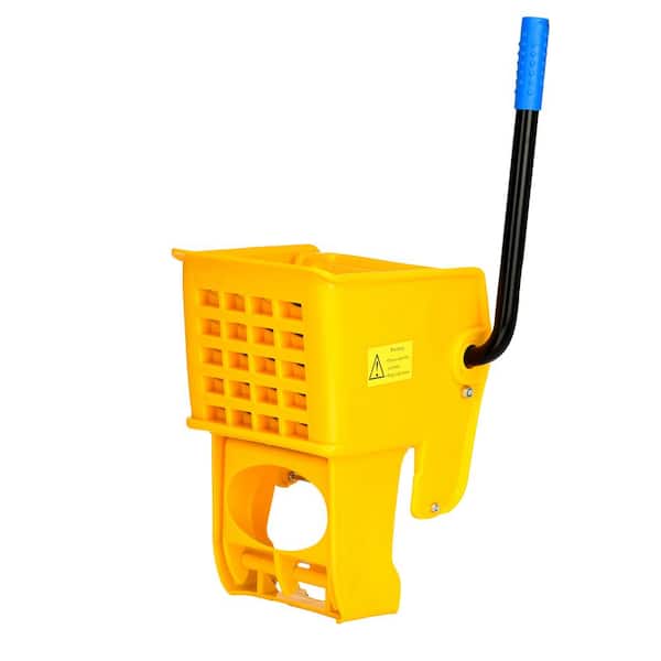 Rubbermaid Commercial Products Tandem 7.75 Gal. Yellow Mop Bucket with  Wringer Combo RCP738000YEL - The Home Depot