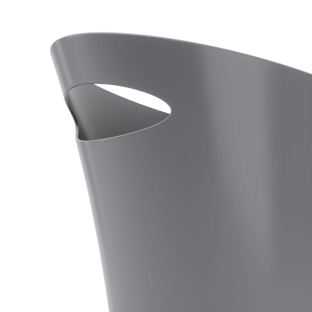 Charcoal Touchless Plastic Kids' Slim Trash Can