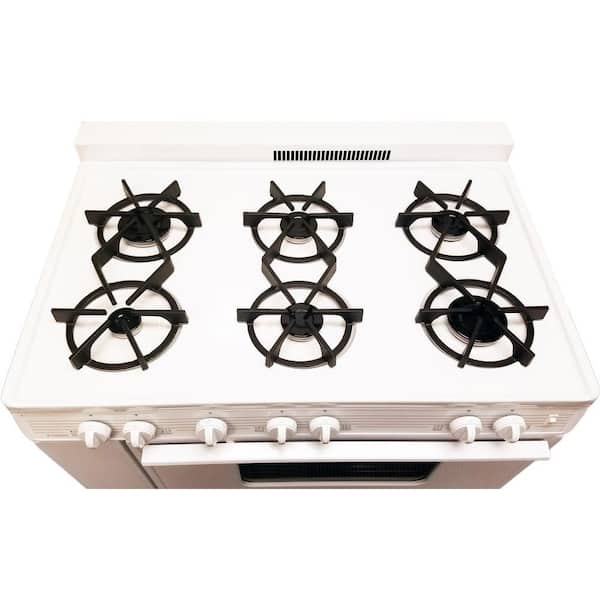 Premier BLK5S9BP 36 Inch Freestanding Gas Range with 5 Burners