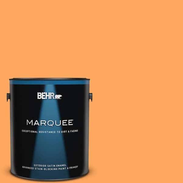 BEHR MARQUEE 1 gal. #270B-5 Melon Satin Enamel Exterior Paint & Primer