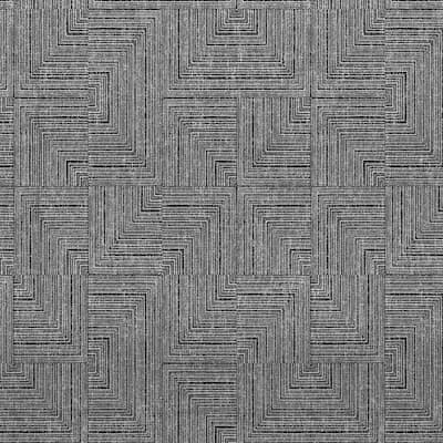 SIMPLIFY Grey Linen Adhesive Wall Paper 3007-LINEN - The Home Depot