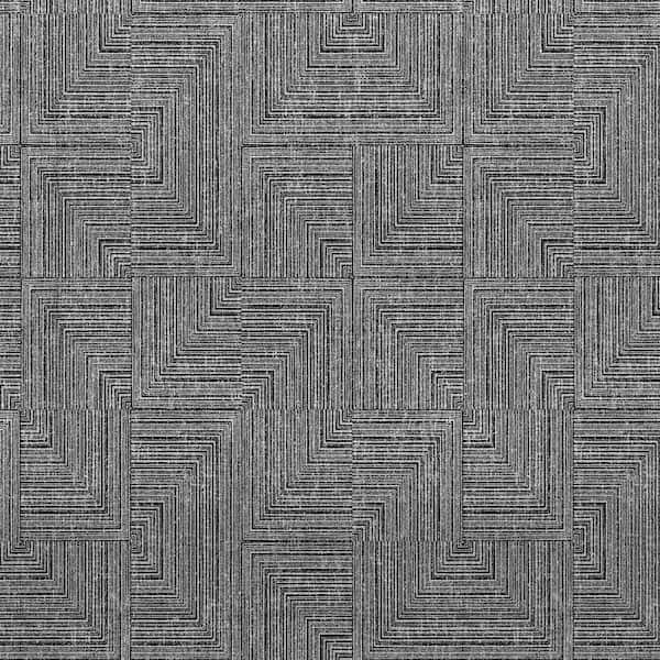 SIMPLIFY Grey Geo Adhesive Wall Paper