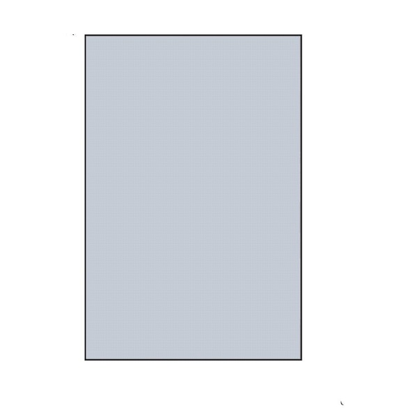 Unbranded Modern Black 24 in. W x 36 in. H Rectangle Aluminum Framed Mirror