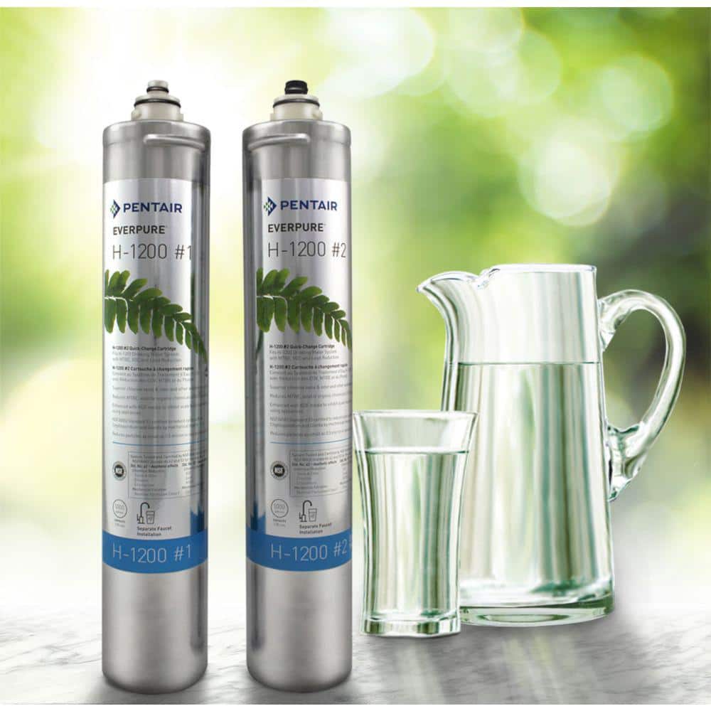 Pentair Everpure H-1200 Dual Water Filter Cartridge Set