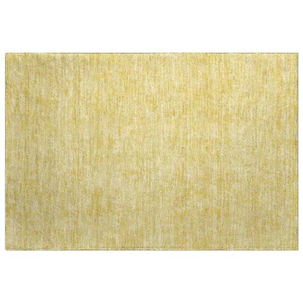 Dream Shag Premium Machine Washable Abstract ADS703 Honey 2 ft. x 3 ft. Accent Rug
