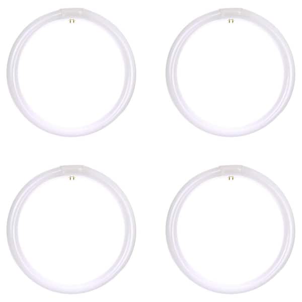 32-Watt T9 Round Fluorescent G10q Base Light Bulb Daylight Deluxe (4-Pack)