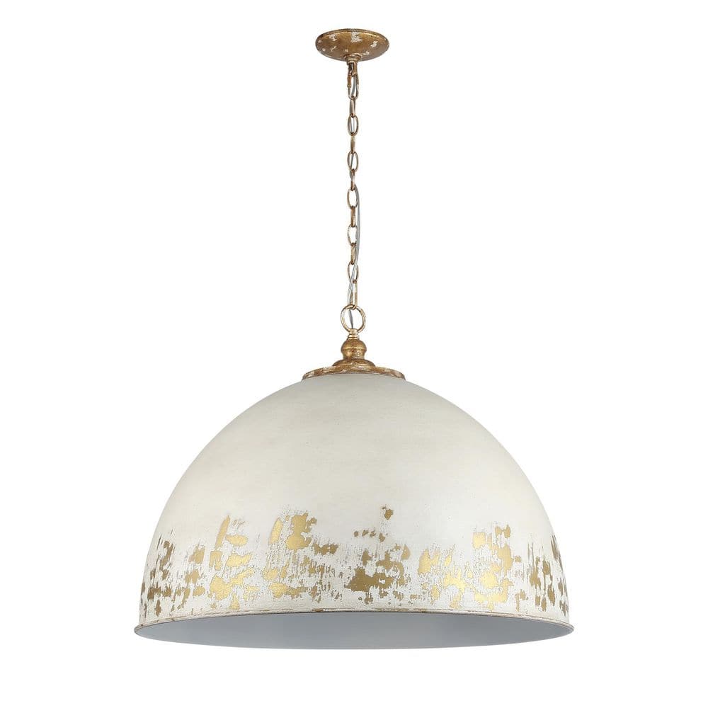 Alison 21.25 in. 8 Light Vintage Gold Pendant Light with Antique Ivory Shade price history on PriceWatchPro
