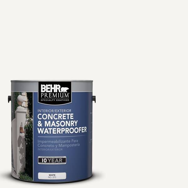 BEHR Premium 1 gal. #870 White Concrete and Masonry Waterproofer