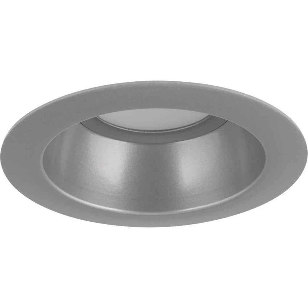 Progress Lighting 5 in. Brushed Nickel Integrated LED Recessed Trim