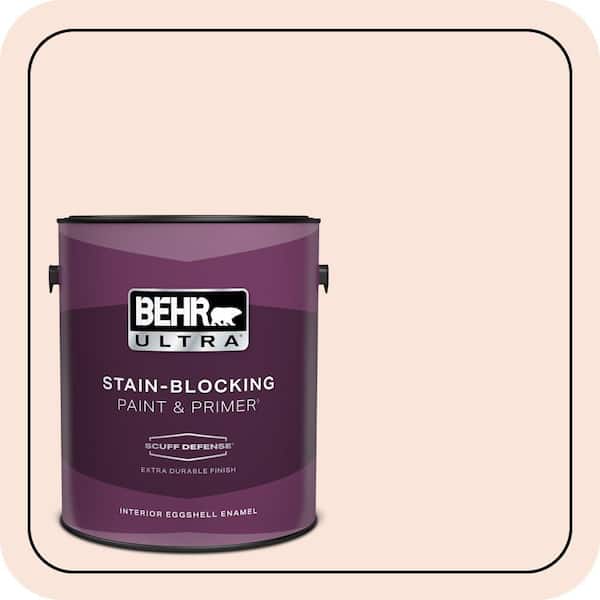 BEHR ULTRA 1 gal. #220C-1 White Peach Extra Durable Eggshell Enamel Interior Paint & Primer