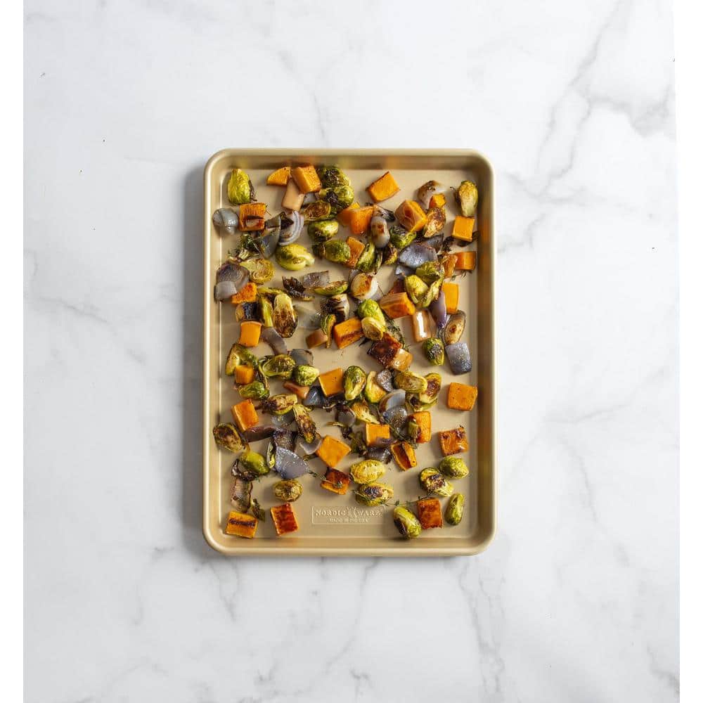 Gold Non-Stick Aluminum Half Sheet Pan
