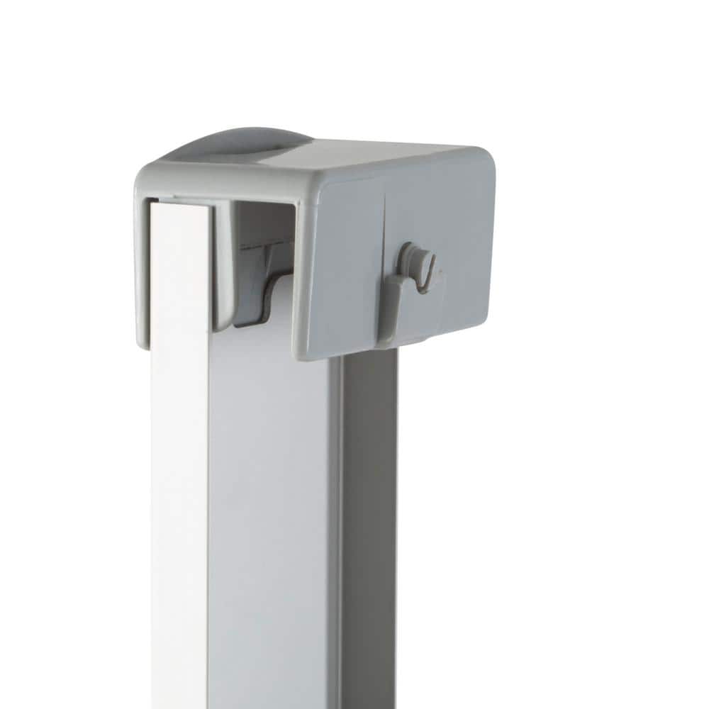Adjustable Silver Aluminum Over the Door Shower Organizer