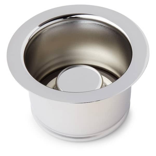 SIGNATURE HARDWARE 3-1/2 in. Brass Kitchen Garbage Disposal Flange and Stopper