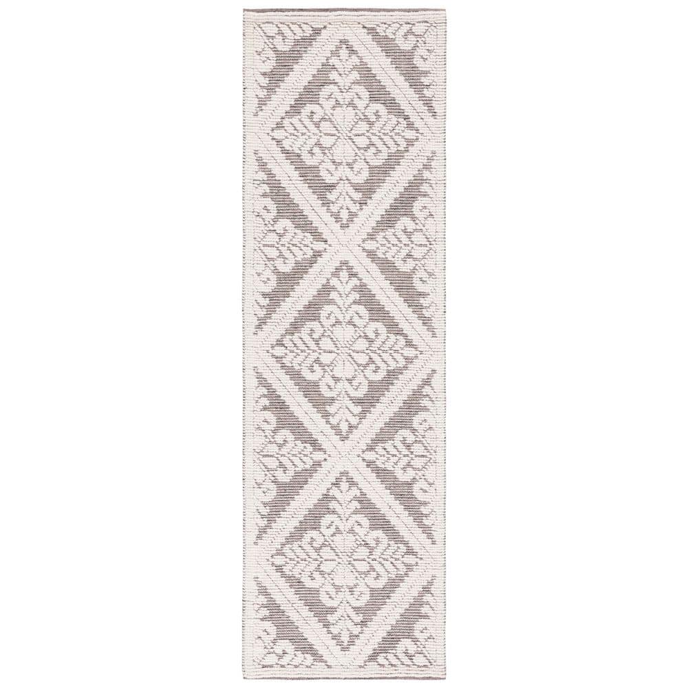 Vermont 2 ft. x 8 ft. Ivory/Brown Diamond Ornate Runner Rug price history on PriceWatchPro