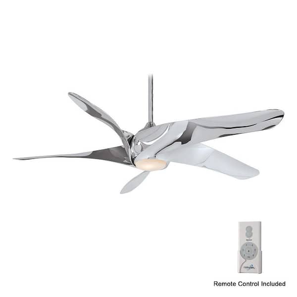 Artemis XL5 62 in. Integrated LED Indoor Liquid Nickel Ceiling Fan with Light with Remote Control