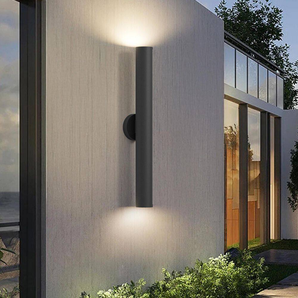 28 in. Black Outdoor Hardwired Wall Lantern Sconce with No Bulbs Included price history on PriceWatchPro