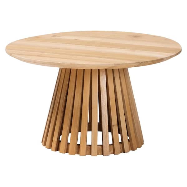 Small Round Tables Benjara Brown Round Wood End Table With