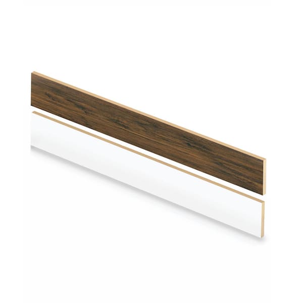 Cap A Tread Saratoga Hickory 47 in. L x 1/2 in. T x 7-3/8 in. W Laminate Reversible Riser - Adhesive