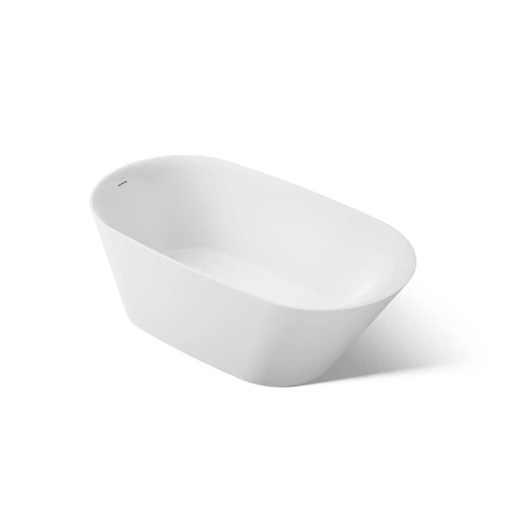 KOHLER Brazn 66 in. x 35 in. Soaking Bathtub with Reversible Drain