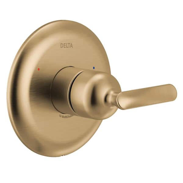 Bonacci Gold 1-Handle Valve Trim Kit in Lumicoat Champagne Bronze (Valve Not Included)