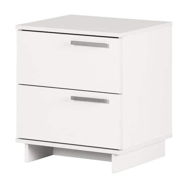South Shore Cavalleri Pure White 19.5 in Nightstand