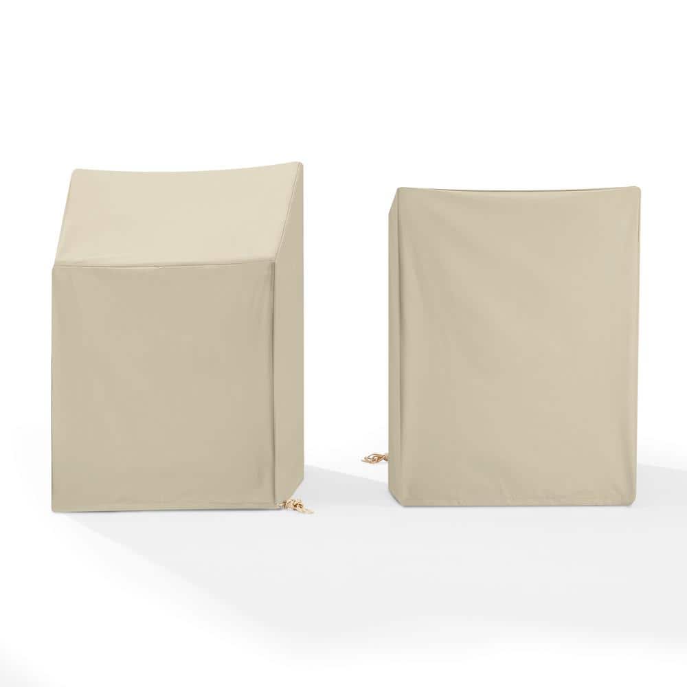 Tan Heavy Gauge Vinyl Outdoor Arm Chair Cover Set