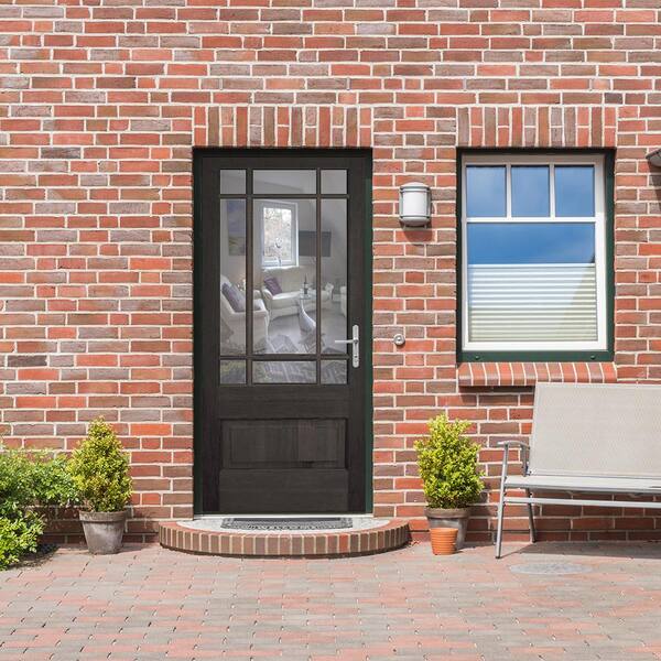Krosswood Doors 36 in. x 80 in. Craftsman Prairie 3/4 Lite Krosswood Doors 36 in. x 80 in. Craftsman Prairie 3/4 Lite