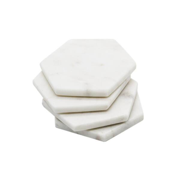 Forest Marble Square Coasters, Set of 4