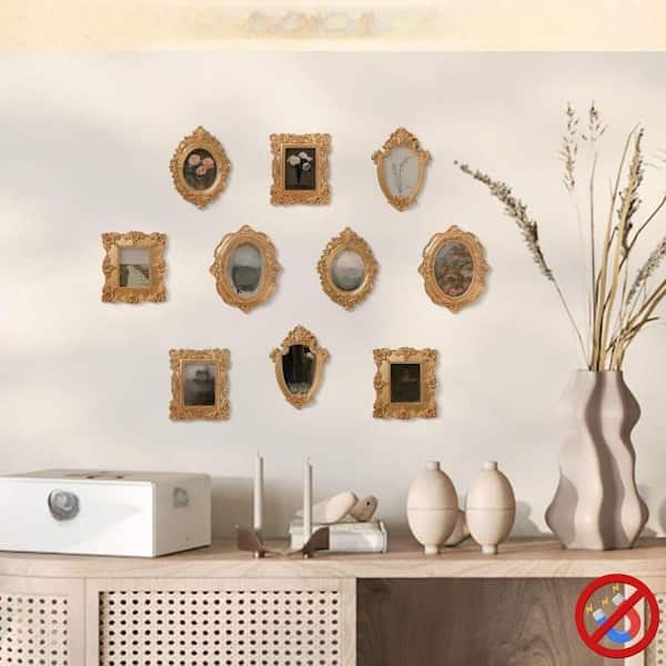イマン　コラージュ 5-Piece 4 x 5 in. Gold Metal Collage Frame for Wall HDFBK7PD72