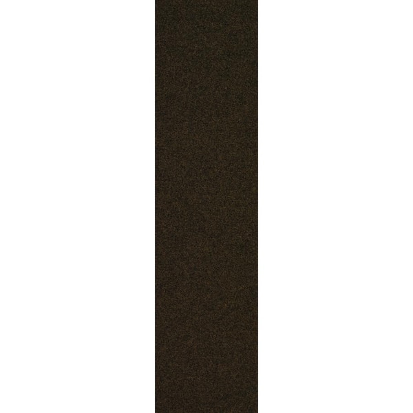 Foss Black Commercial/Residential 9 in. x 36 in. Peel and Stick Carpet Tile Plank 8 Tiles/Case (18 sq. ft.)