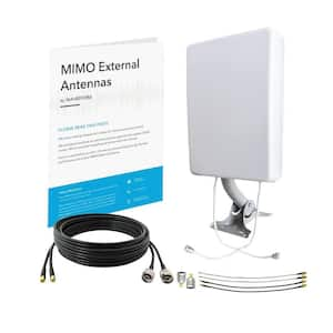 2 x 2 Panel Antenna Kit Pole Mount, 4G and 5G Compatible Modem, Router, Gateway and Hotspot with 30 ft. Cable