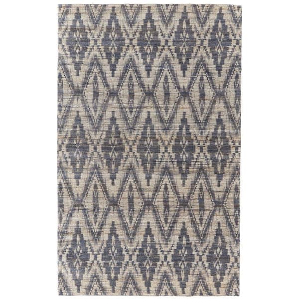 5 X 8 Tan, Gray Geometric Area Rug