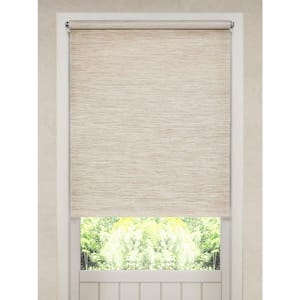 Pre-Cut Heather Tan Cordless Light Filtering Roller Shades 35 in. W x 72 in. L