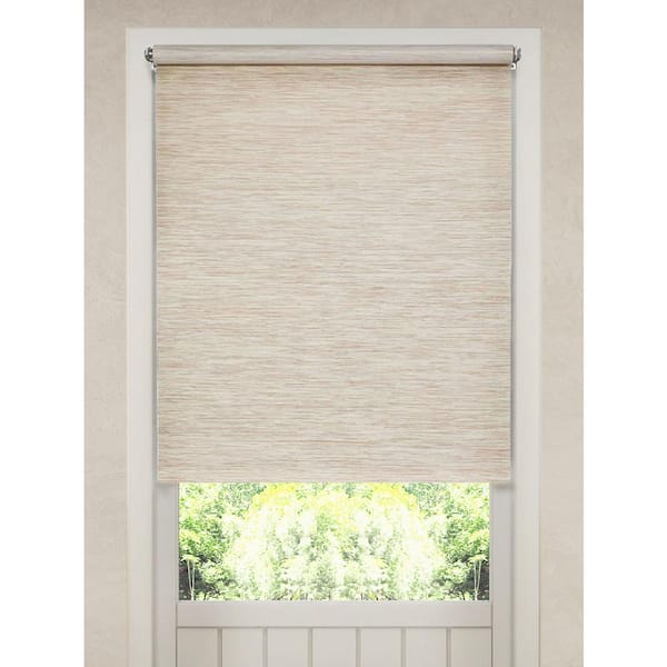 Harper Lane Pre-Cut Tan Cordless Light Filtering Roller Shades 24 in. W x 72 in. L