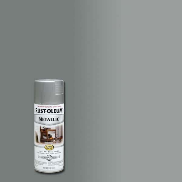 Rust-Oleum Stops Rust 11 oz. Metallic Matte Nickel Protective Spray Paint (6-Pack)