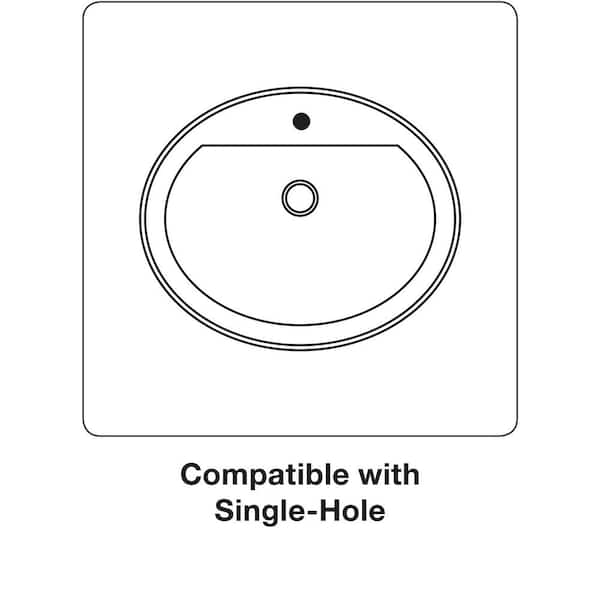 Bryant 20.1 in. x 16.5 in. Drop-In Bathroom Sink in Black Black Vitreous China