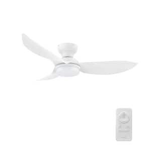 Annecy 45 in. Color Changing Integrated LED Indoor White 10-Speed DC Ceiling Fan with Light Kit and Remote Control