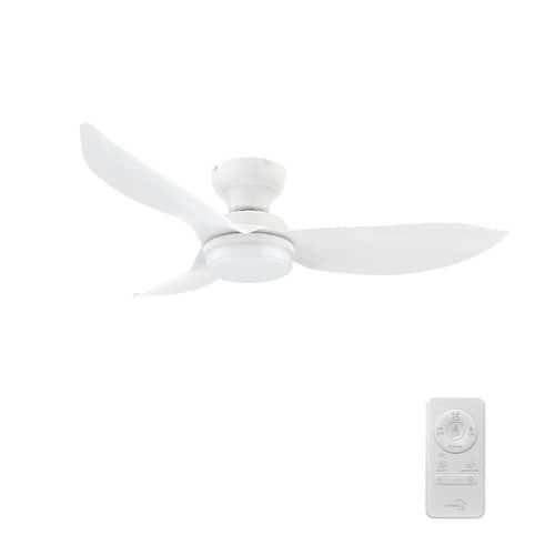 Annecy 45 in. Color Changing Integrated LED Indoor White 10-Speed DC Ceiling Fan with Light Kit and Remote Control Lighting
