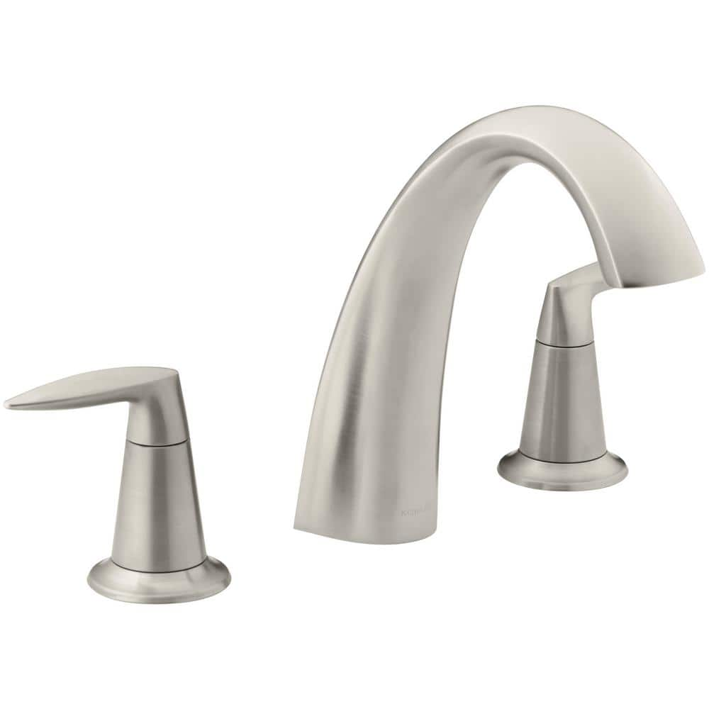 UPC 885612003904 product image for Alteo Deck-Mount 2-Handle High Arc Bathroom Faucet Trim Kit in Vibrant Brushed N | upcitemdb.com