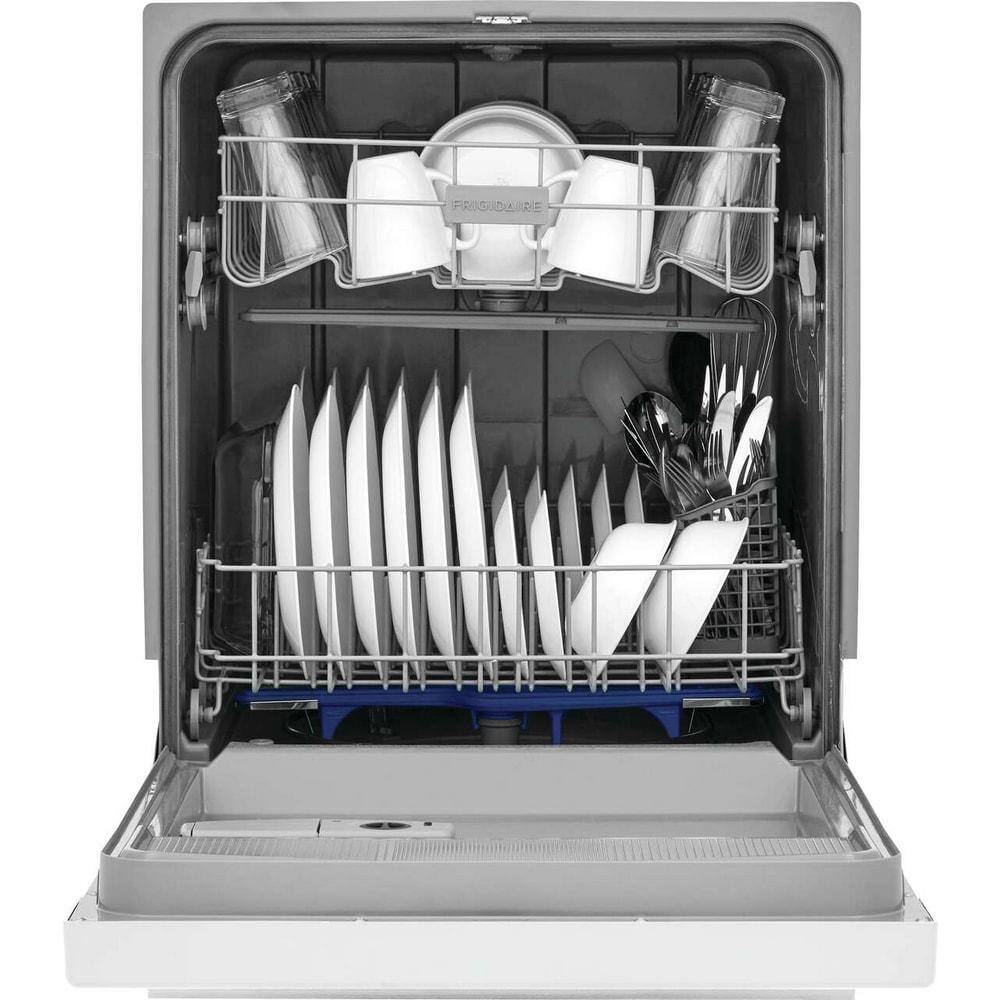 Frigidaire 24" White Built-In Front Control Dishwasher