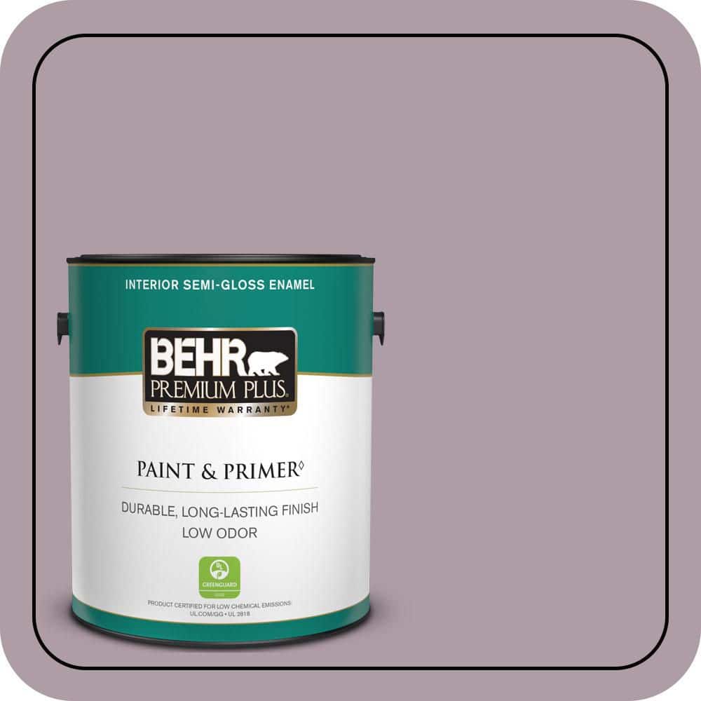 1 gal. #PMD-34 Wild Lilac Semi-Gloss Enamel Low Odor Interior Paint & Primer price history on PriceWatchPro
