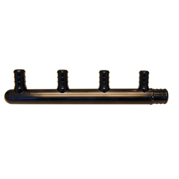 Apollo 3/4 in. x 1/2 in. Poly Alloy Barb x PEX-B 4-Port Closed Manifold