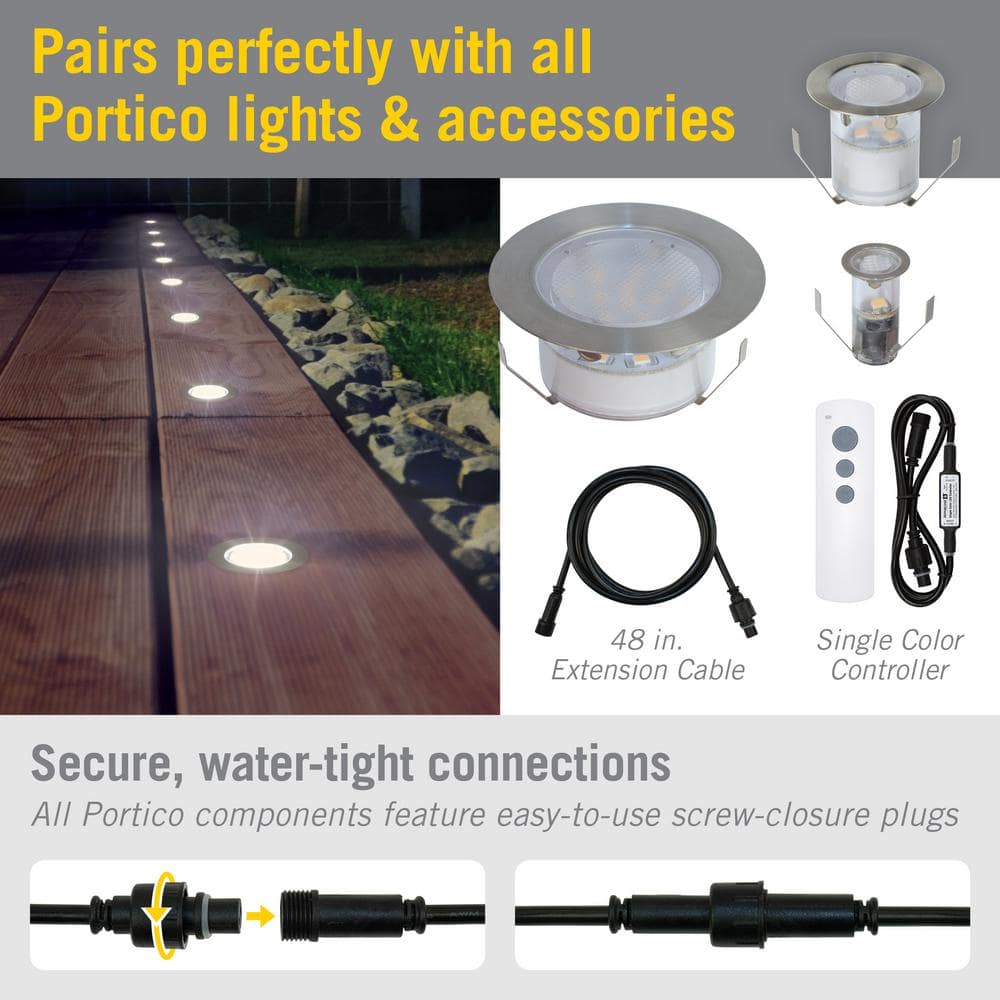 Black Waterproof Outdoor LED Wall Charger