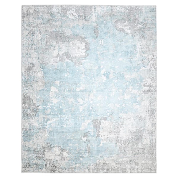 Abstract Denali Ivory 3 X 5 Hand Loomed Viscose Cotton Indoor Area Rug